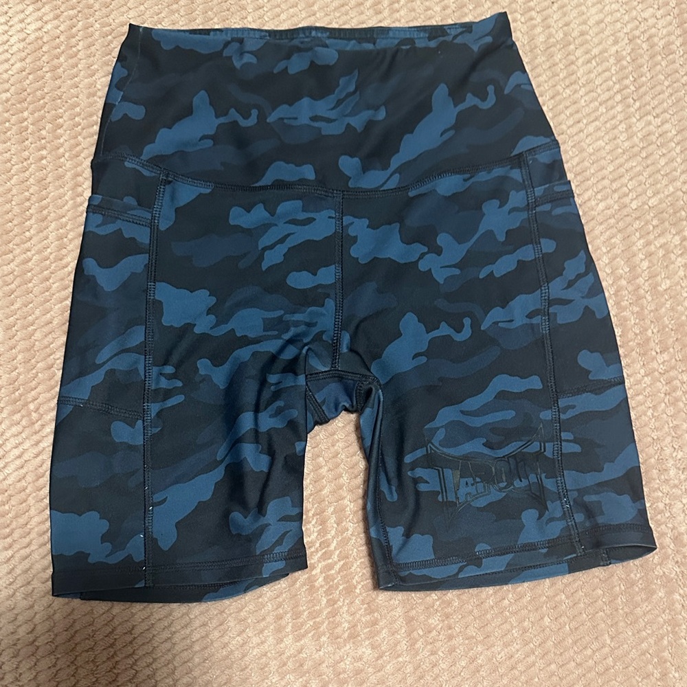 WWE Black and Blue Camo Shorts